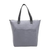 Storage Organizer Knitting Bag Yarn Holder Waterproof Canvas for Crochet Hook thread bag Large Crochet Bag Tote Backpack for Crocheting gray
